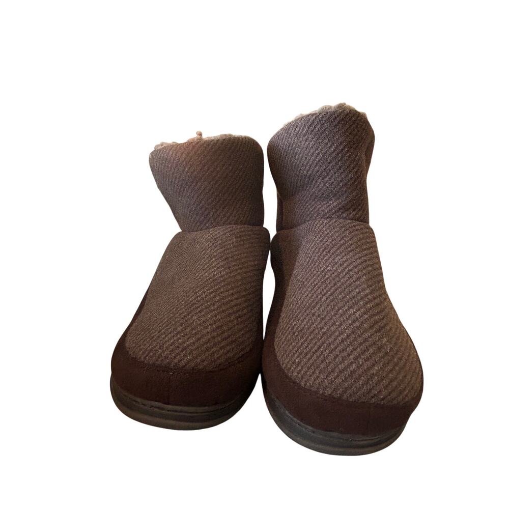 Dear foams Women’s  James Woven Boot Slippers size 7-8